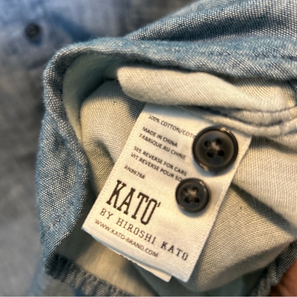 Hiroshi Kato Double Gauze Chambray shirt - Picture 5 of 5